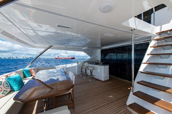 OBSESSION 68 Aft Deck Stairs 
