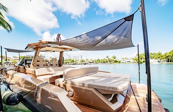 TENDER OWL 39 Rear Removable Sunshade w/Carbon Fiber Poles