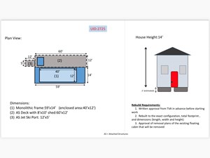 77 Sumerset 14 x 58 Aluminum Hull with Catwalks 99 