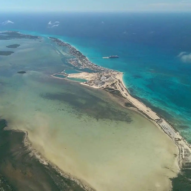 overhead view of bimini