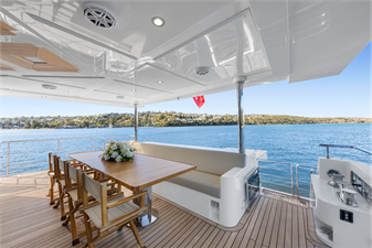 M/Y LEGACY 10 Main Deck Aft Dining