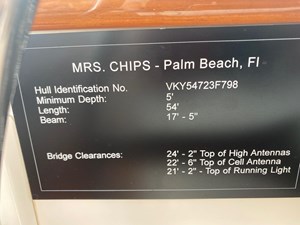 MRS. CHIPS 5 6_1998 54ft Viking 54 Motor Yacht MRS CHIPS