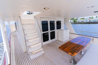 PARAIBA 1 Lower Aft Deck Teak Table