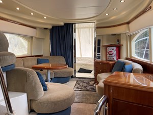 Pendara 10 Salon looking aft full canvas cockpit enclosure