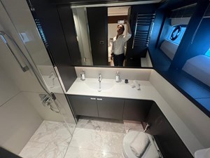 LEILANI 67 Princess Y95  Starboard Cabin Restroom