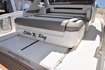 ERIKA RAY 50 Aft view of sunlounge  