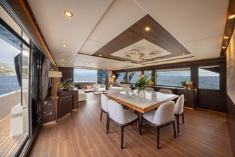 Cecilou 16 CECILOU 27m Cayman Yacht For Sale Main Salon &amp; Dining