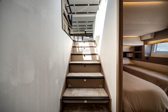 Wholesail II 50 Forward Stairs Lead to Guest Cabins