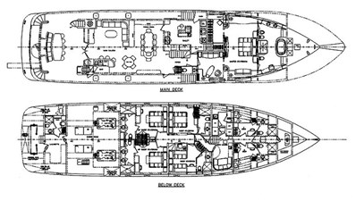 All Ocean Yachts 120' Long Range Yacht 3 Layout