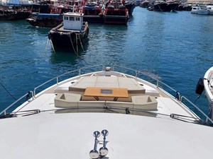 Sunseeker 86 Yacht 1 Fly forward view