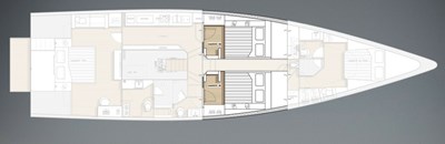 LAS BRISAS 38 Lower Deck - Layout