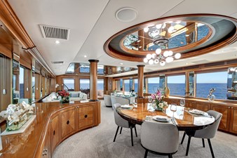 DANIELLE 7 008 Main Deck Salon Dining Area 01