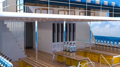 43 M Yacht 23 dive deck 1