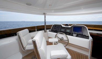 JOHNSON 110 FLYBRIDGE  10 Flybridge helm