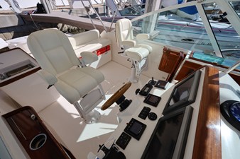 LUNA 16 LUNA, 2013 Hunt Yachts Harrier 36: Helm Looking Down and Aft