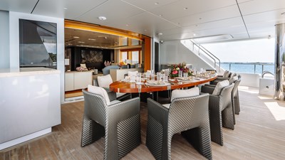 LOON 49 Loon 221' -  Skylounge Deck Exterior Dinning