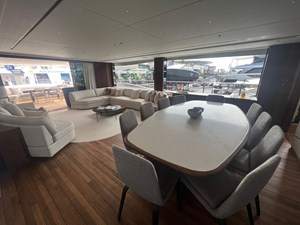 LEILANI 34 Princess Y95  Main Deck Dining Area