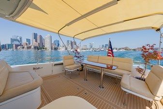 LOLA  43 Aft Seating with Bimini