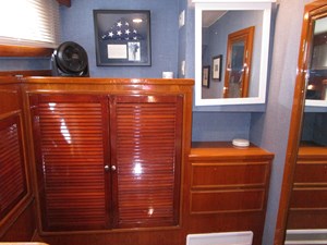 MY ALIBI 34 Twin Cabin Looking Forward 