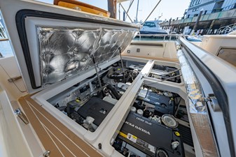LOLA  46 Engine Room Access via 3 Deck Hatches