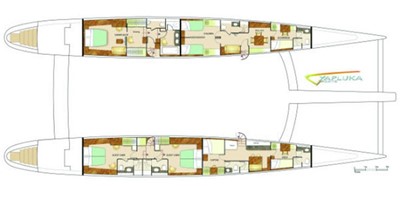 115' 2008 Yapluka 2 Hull Layout Variation