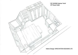 All Ocean Yachts 120' Long Range Yacht 2 Guest Stateroom