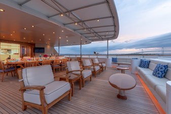 LAUREL 10 LAUREL 240'/73.15m Delta 2006/2014 Motor Yacht: Bridge Deck Seating