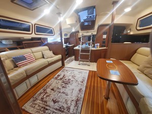 Lady Margaret 26 LadyM main salon facing companionway