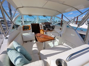 SIDEKICK 7 SIDEKICK, 2007 Hunt Yachts Surfhunter 29: Pilothouse Looking Forward