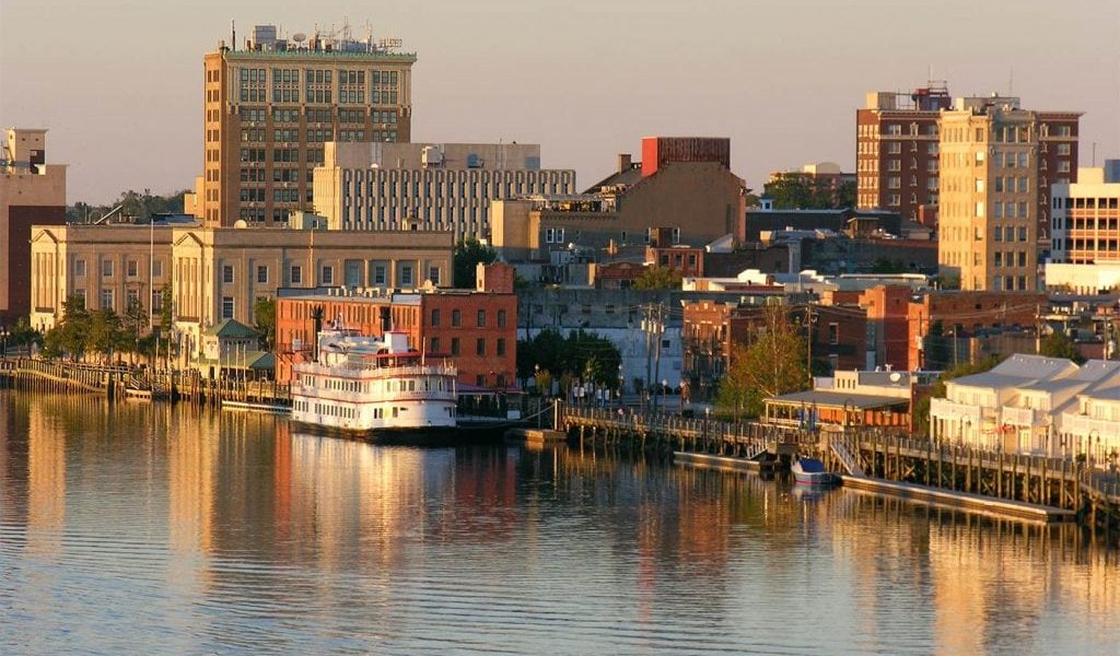 An image of The iconic Riverwalk in Wilmington North Carolina