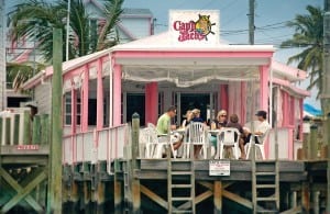 an image of people dining at Cap'n Jacks in Abaco