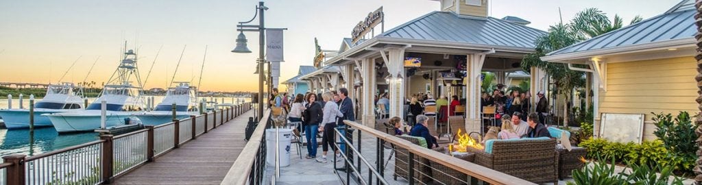 The Outrigger Tiki Bar and Grille is one of the many amenities offered at the New Smyrna Marina.