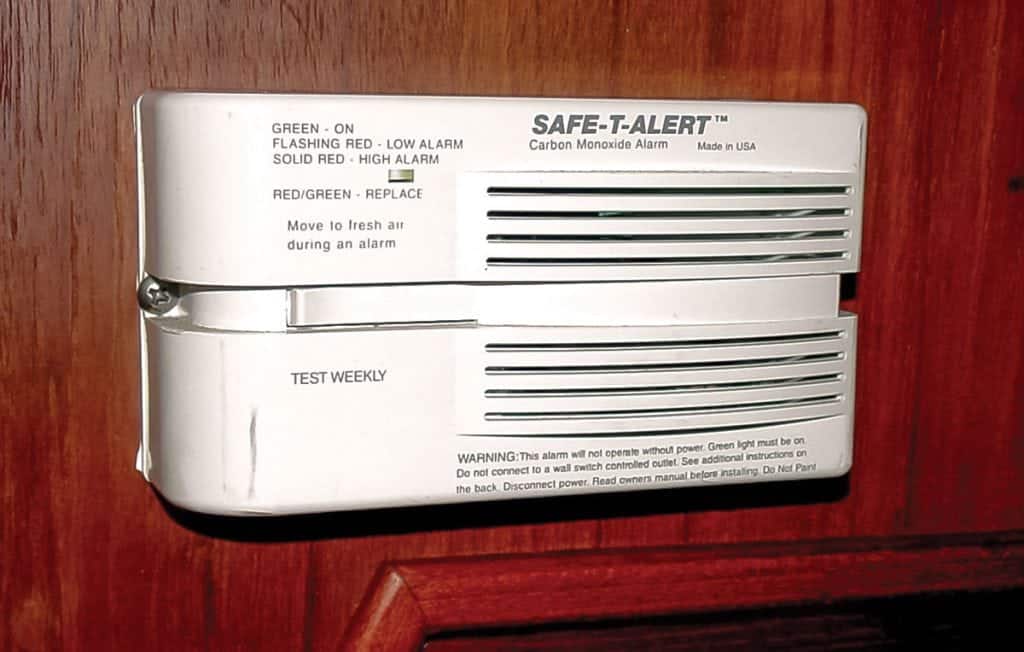 sailboat carbon monoxide detector
