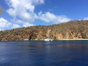 Heading to Privateer Bay to explore the caves.