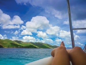 Cruising the west side of Tortola, BVI.