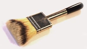 Using a badger-hair brush like this one from dynastybrush.com can make a difference in getting a professional finish.