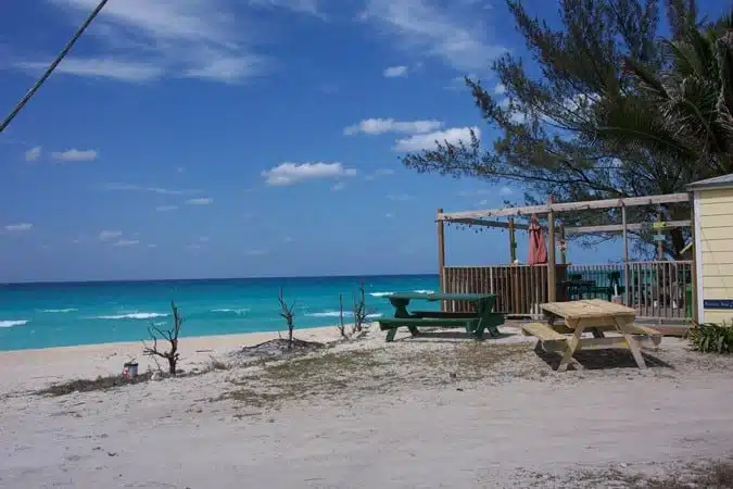 An ocean view from North Bimini Beach: Tips for Anchoring in the Bahamas.