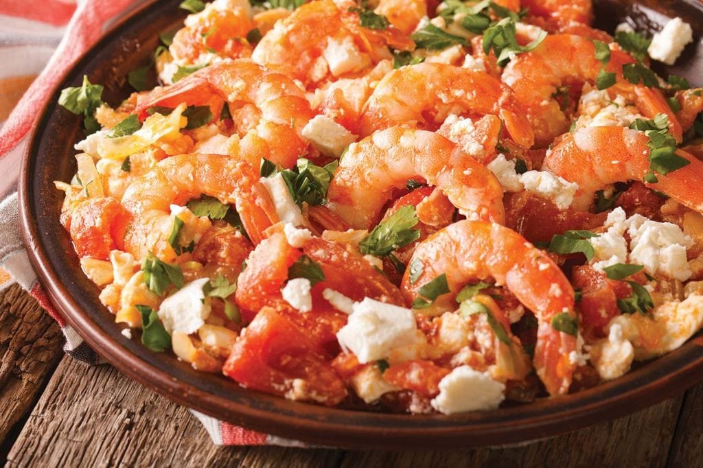 Shrimp Saganaki – a Greek-inspired menu