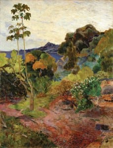 Martinique Landscape by Gauguin in 1887, Scottish National Gallery.