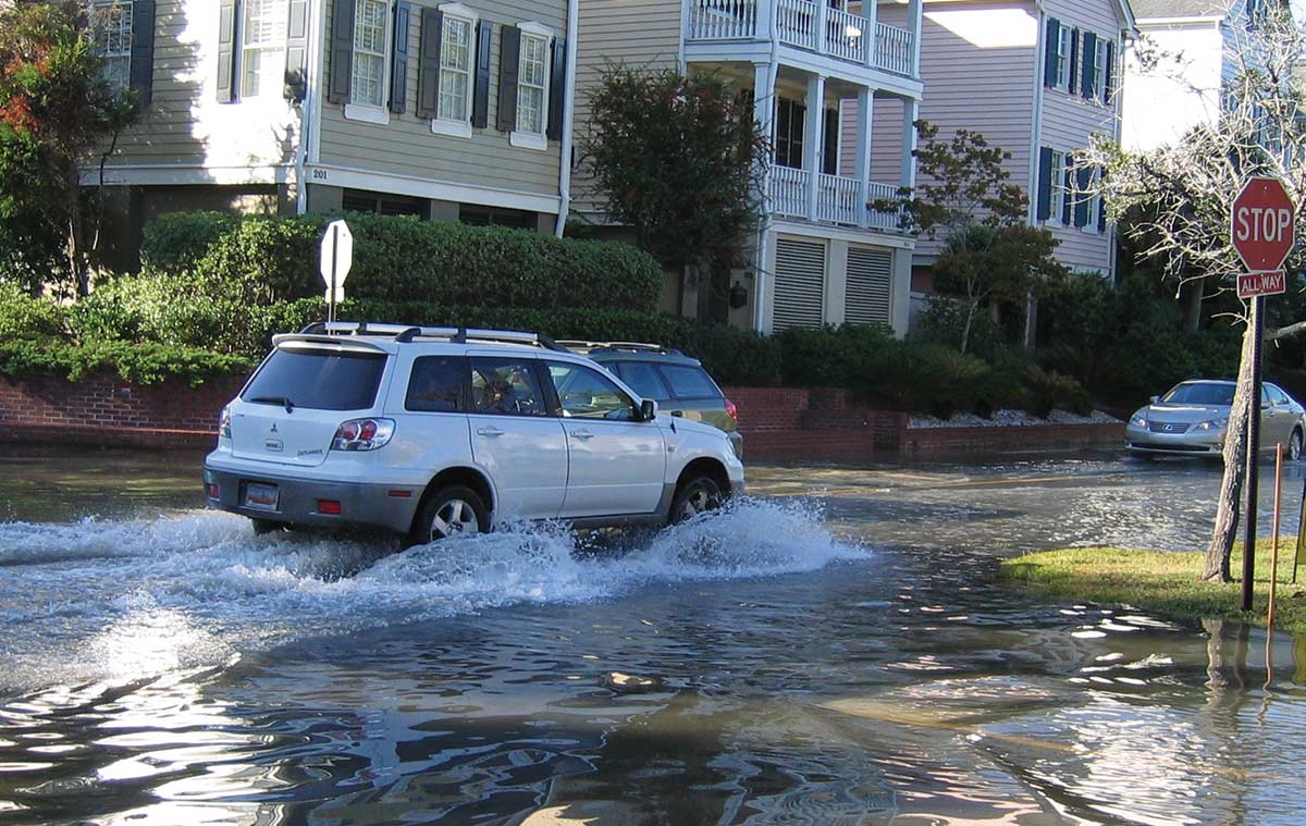 sea level rise causes flooding