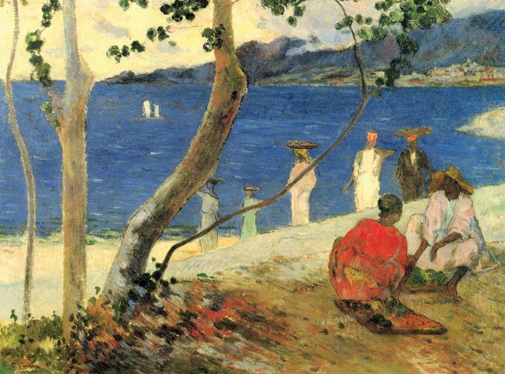 Bord de Mer II (Sea Side II) by Gauguin in 1887, private collection.