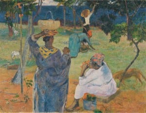 La Cueillette des Fruits (Among The Mangoes), by Gauguin in 1887, Van Gogh Museum, Amsterdam