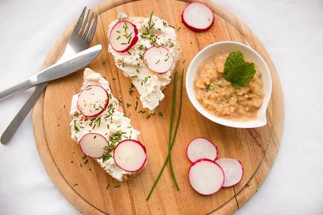 Radish Toasts for Mother's Day