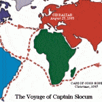 Captain Joshua Slocum's voyage around the globe
