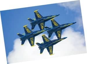 The Famous Blue Angels get high in Pensacola, FL.