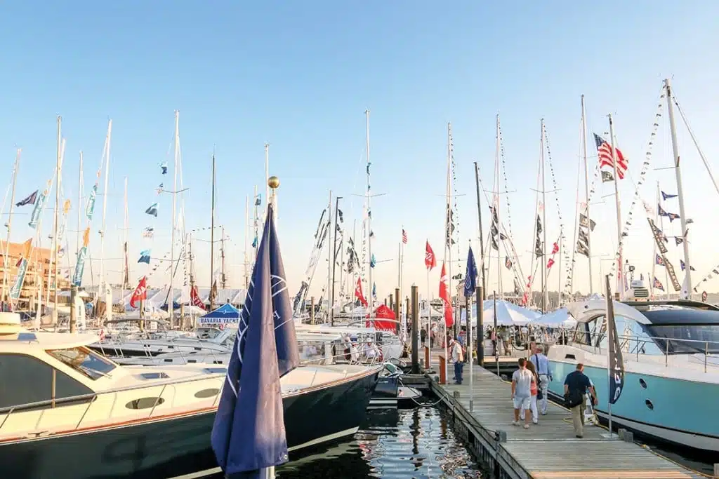 The Newport Boat show takes hold of the official start of boat show season. Photo Credit: Discover Newport, RI