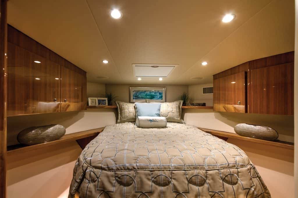 Viking 44 Open Master Suite, suite, below, cabin,
