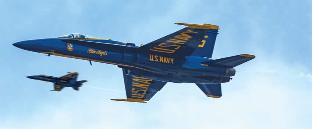 An image of the Blue Angels in Myrtle Beach