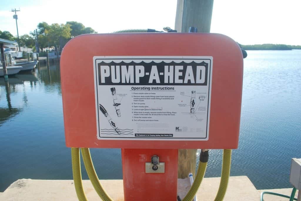 An image of a Pump Out Station. Discharge from your boat, Navigating Discharge Onboard