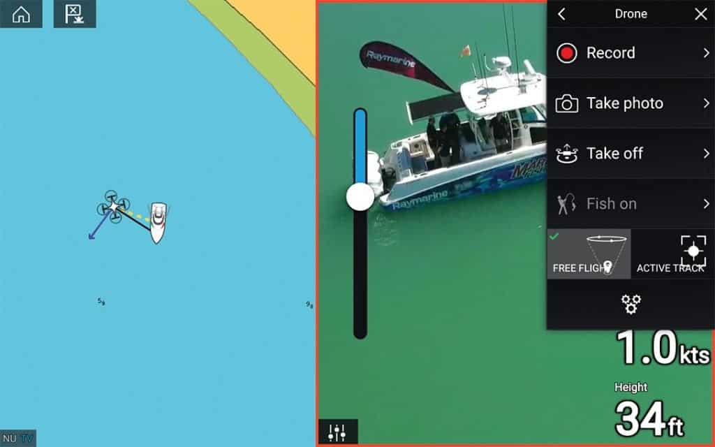 Boating with Drones over Miami